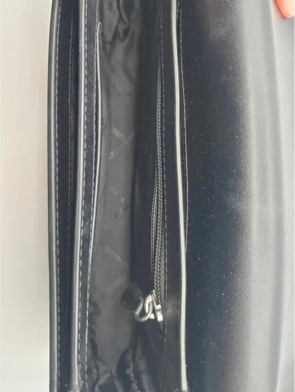 Black Michael Kors Mila Medium Leather Messenger Bag